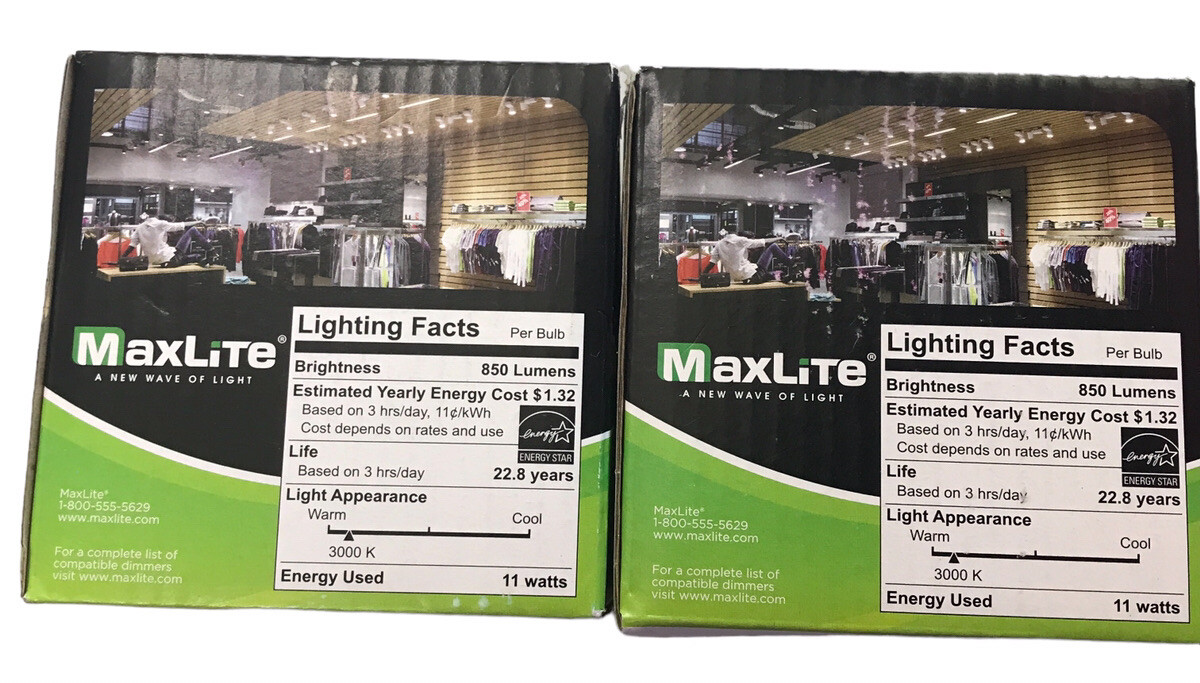 MaxLite PAR 30 Short Neck 11W LED Outdoor Flood Light 75W Replacement Lot of 2 gallery