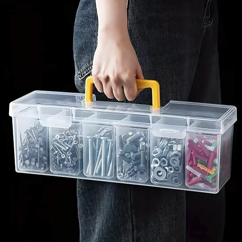 7pcs Multi-Compartment Tool Storage Organizer Box Hardware Case - NEW gallery