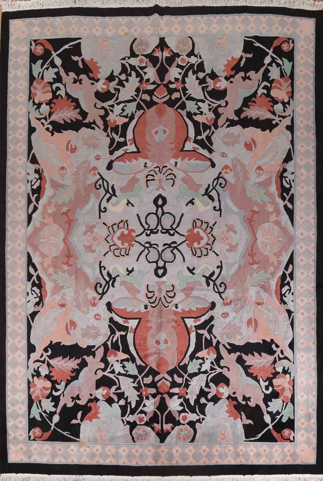 Geometric Contemporary Nepalese Wool 12x15 ft Area Rug Hand-knotted Wool Carpet gallery