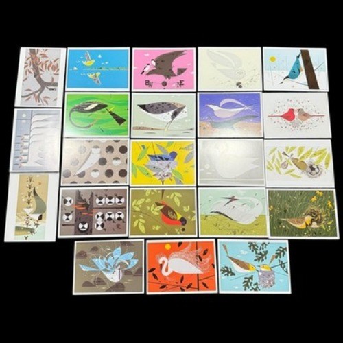 Charley Harper Postcard Lot Assorted Birds (22 ) Unused All Different Set F gallery