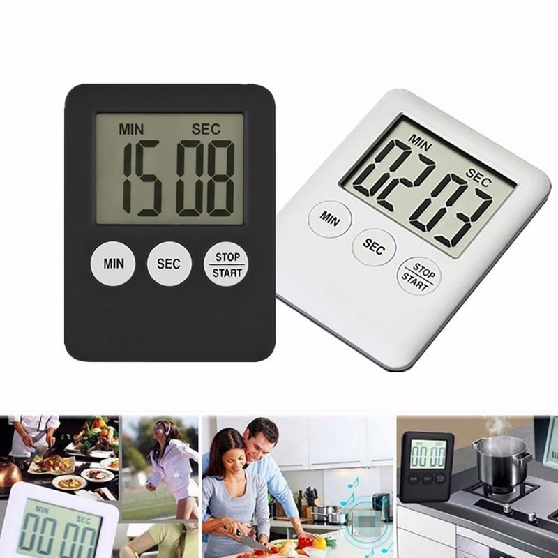 LCD Digital Kitchen Cooking Timer Count-Down Up Clock Loud Alarm Magnetic Lot gallery