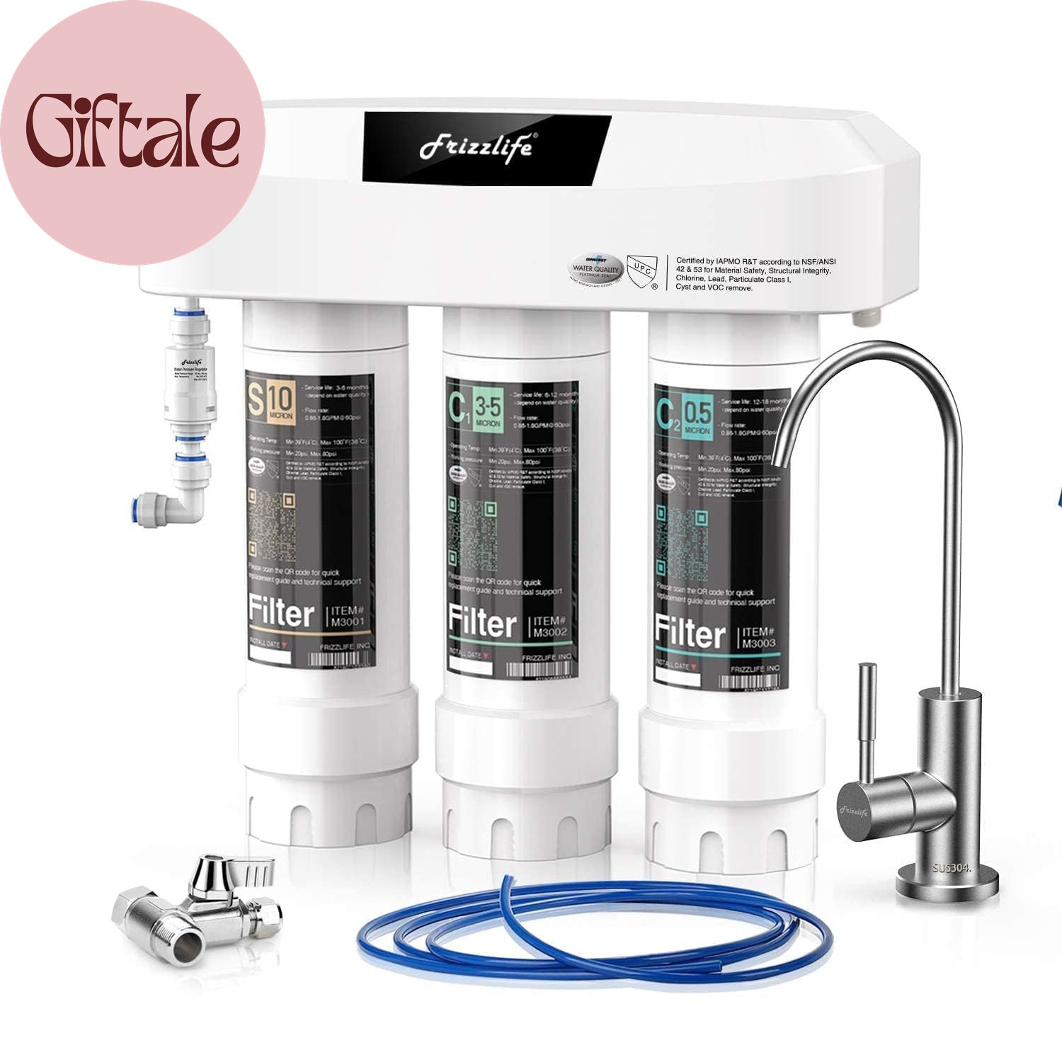 under Sink Water Filter System, NSF/ANSI 53&42&372 Certified, 8 Layer 0.5 Micron gallery