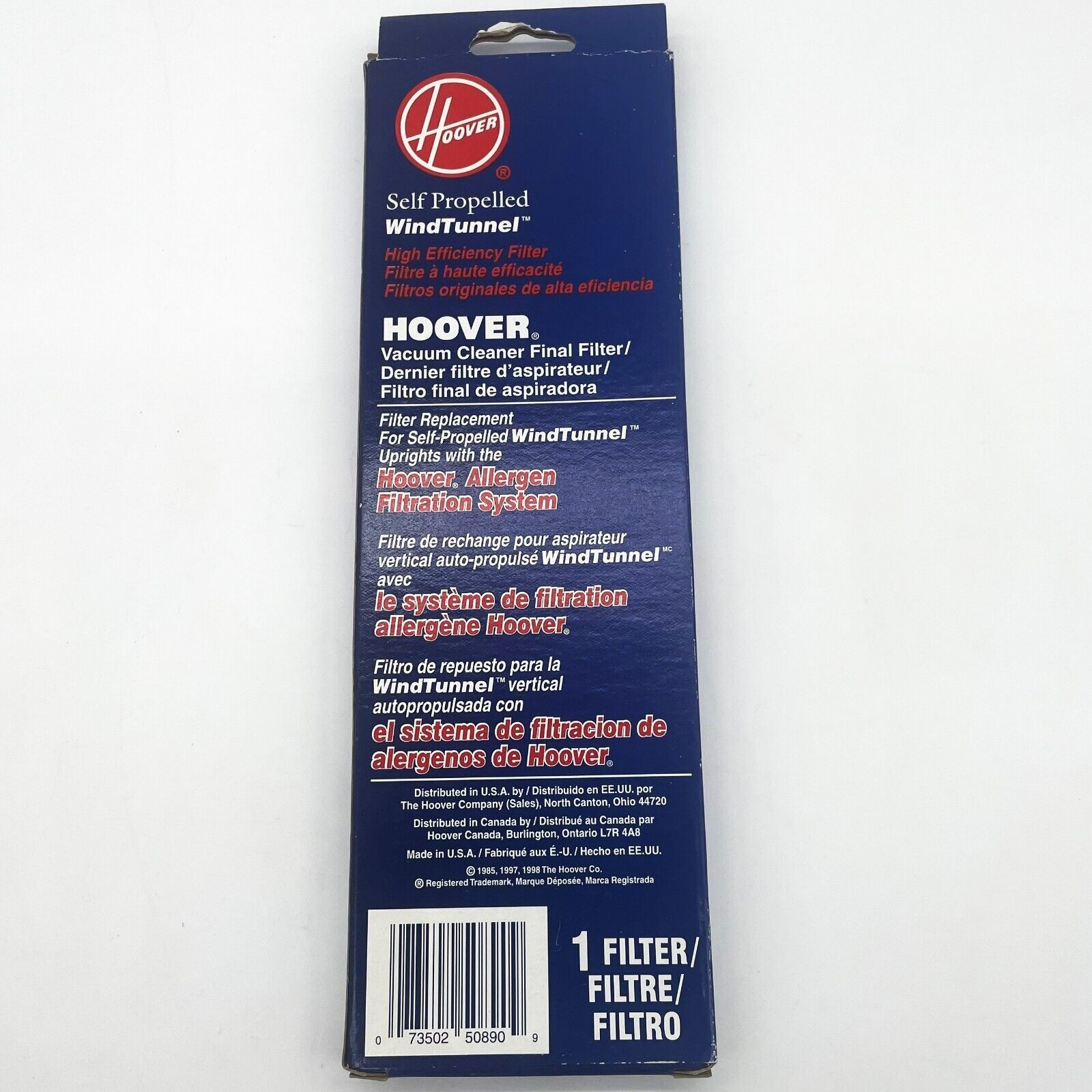 Hoover Windtunnel Self Propelled Upright Vacuum Replacement Filter 40110001-NOB gallery