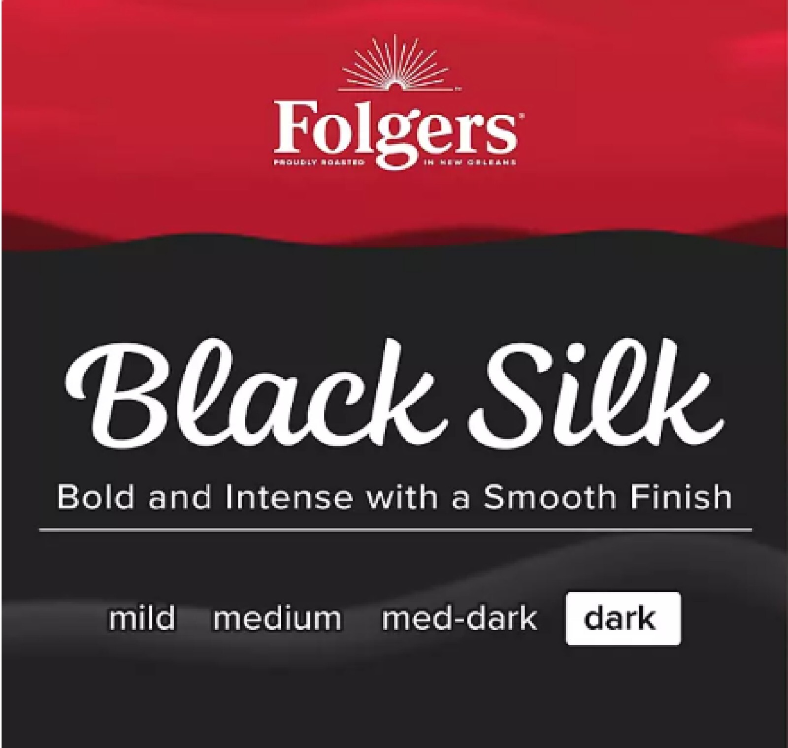 Folgers Dark Roast Ground Coffee, Black Silk, 40.3 oz. gallery