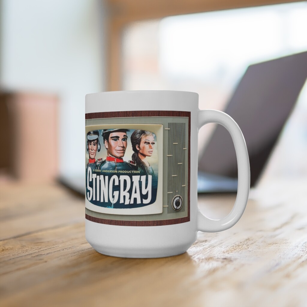 STINGRAY TV Show Tv Retro Design Ceramic Mug 15oz Extra Large gallery