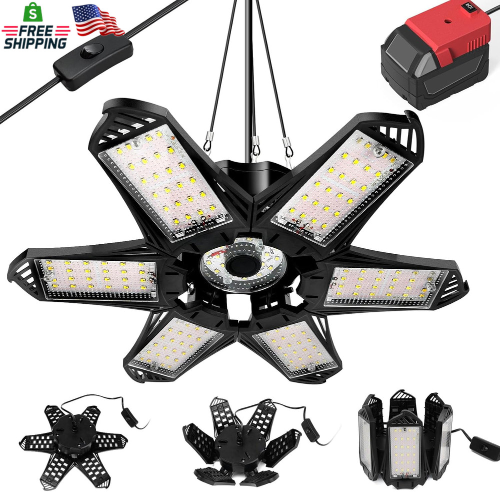 LIVOWALNY LED Work Light Compatible with Milwaukee 18V Battery, 68W 6800LM LED G