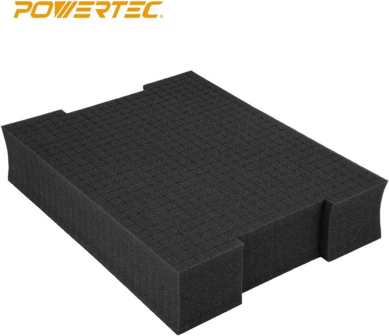 POWERTEC Pre-Cut Foam Insert ?V 100% Customizable Inlay Material, 2PK gallery