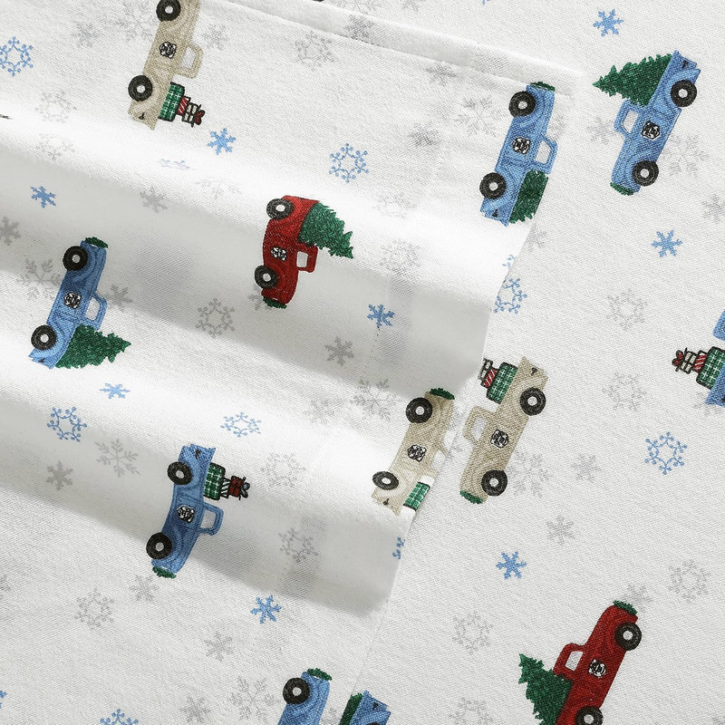 - Queen Sheets, Cotton Flannel Bedding Set, Brushed for Extra Softness, Cozy Hom gallery