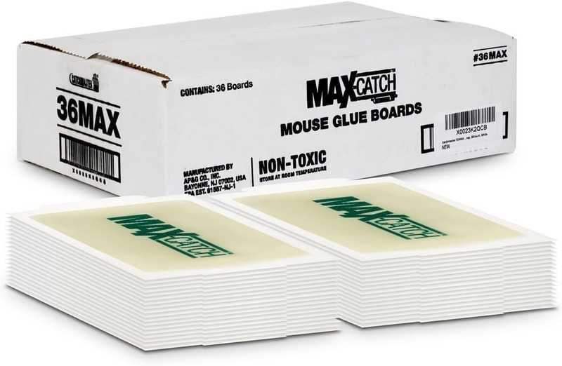 Catchmaster Max-Catch Mouse & Insect Glue Trap 36pk, Mouse Traps Indoor for Home gallery