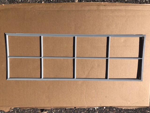 Garage Door Window Insert, Wayne Dalton, Sonoma, Stockton 8 Lite, Gray gallery