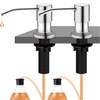 2PCS Kitchen Sink Soap Dispenser With 500ML Large Bottle 360° Rotation Dispenser gallery