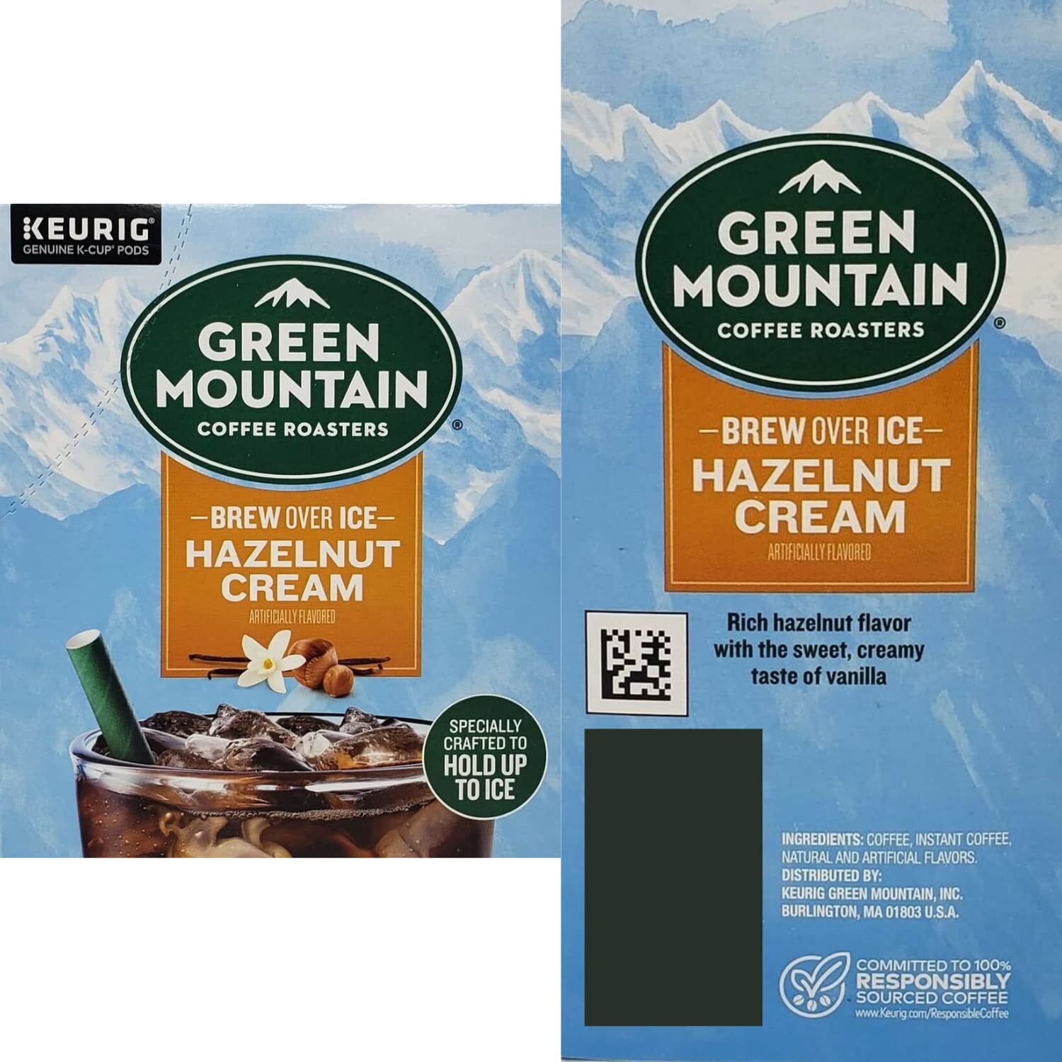 Green Mountain Brew Over Ice Iced Coffee KCup Black Hazelnut Vanilla Caramel 3pk gallery