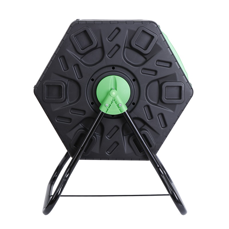 Large Chamber Compost Tumbler Composter with 2 Sliding Doors Fast-Working gallery