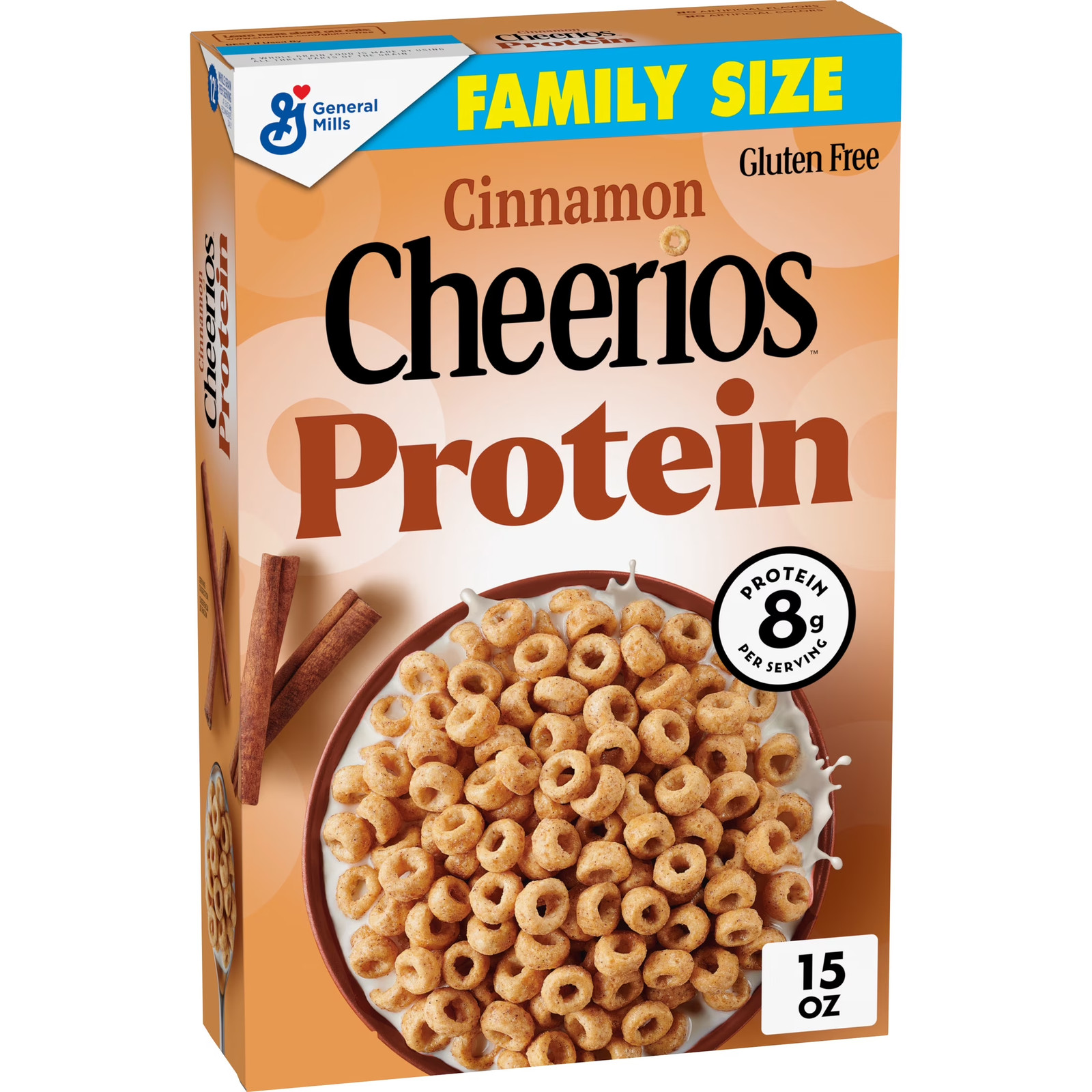 Protein Cereal, Cinnamon, 8G Protein, Family Size, 15 Oz gallery