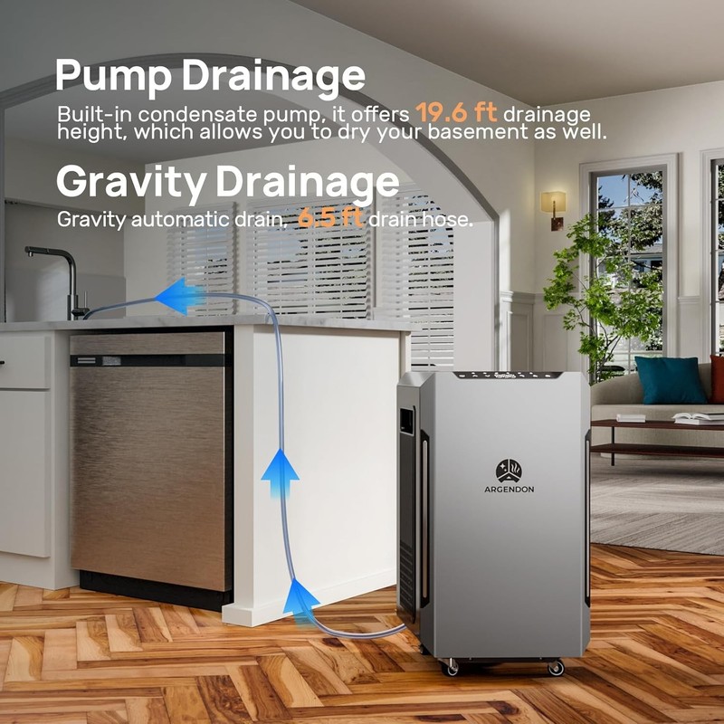 ARGENDON Sandidry Pro 35C 70Pt Commercial/Home Dehumidifier Dehu/w Pump Warranty gallery