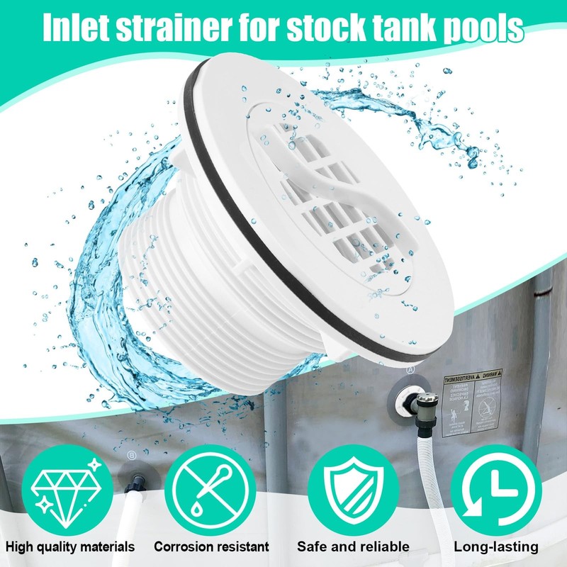 Threaded Inlet Strainer Kit Include Rubber Washer and Strainer Nut, Fits Inte... gallery