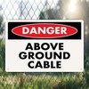 Tin Sign Danger Cable Metal Plaque 20*30cm 8*12in gallery