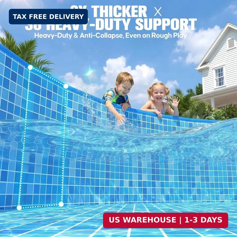 2026 Large Foldable Pool,Non-Inflatable Pool for Adult,Foldable Swimming Pool,Pl gallery