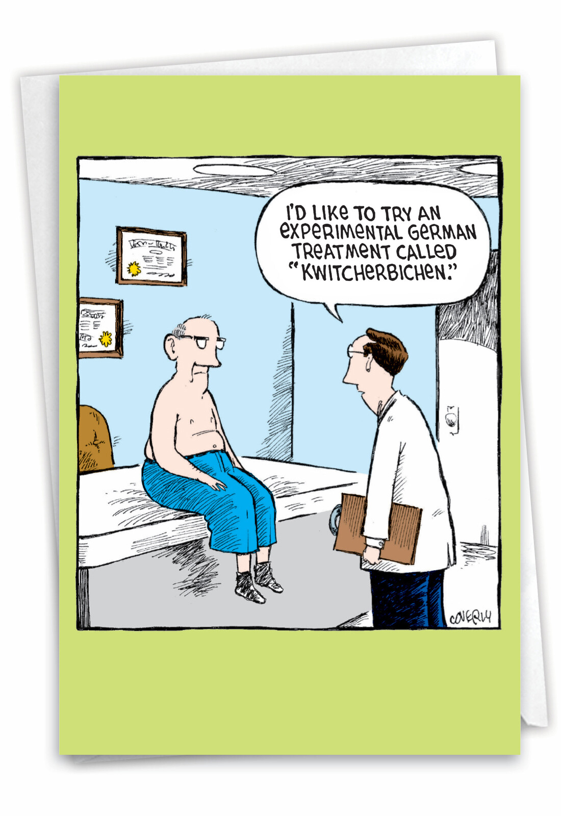 Funny Get Well Greeting Card w/ envelope - Kwitcherbichen gallery