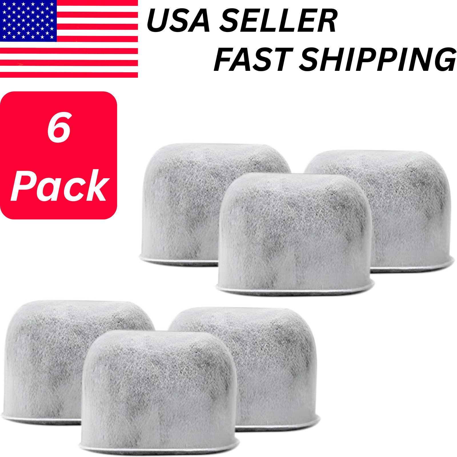 6 Pack Charcoal Water Filter Replacement Compatible with Cuisinart Coffee Maker gallery