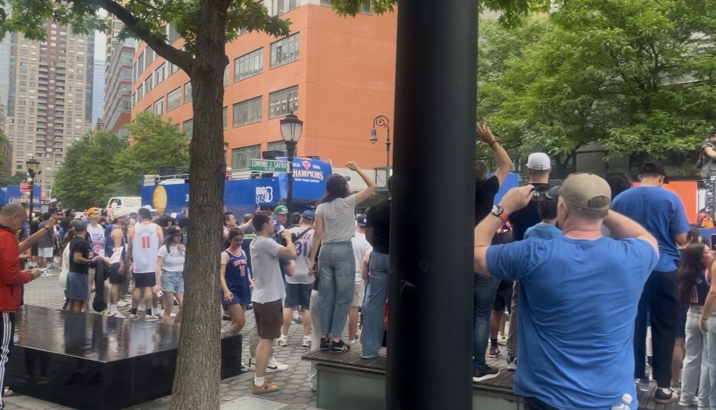 Knicks Blue & Orange Paper Confetti from 2026 Championship Parade gallery
