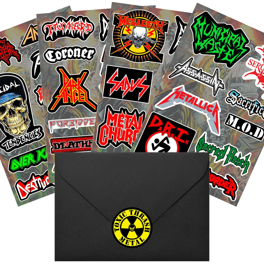 Thrash Metal Sticker Pack | Over Kill Municipal Waste Megadeth Sepultura S.O.D. gallery