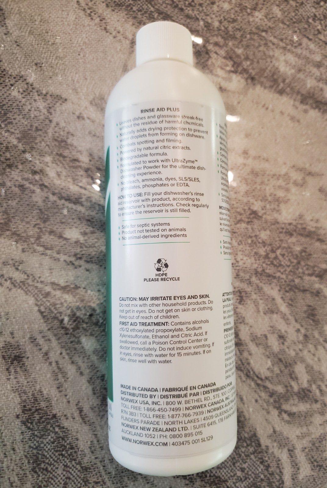 NORWEX Rinse Aid Plus 355 ML / 12 FL OZ NEW and Sealed Bottle gallery