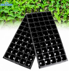10 Black Plastic PLUG SHEETS – 50 cells per flat- INSERTS SEED STARTING
